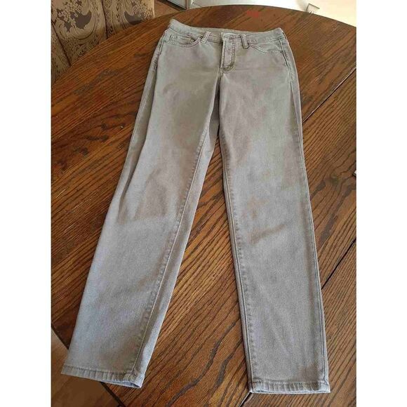 0 Old Navy OG Straight High Rise Secret Slim Grey Brown Denim Blue Jean Pants - Picture 1 of 2